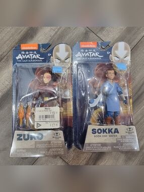 Avatar The Last Airbender Figures Zuko And Sokka